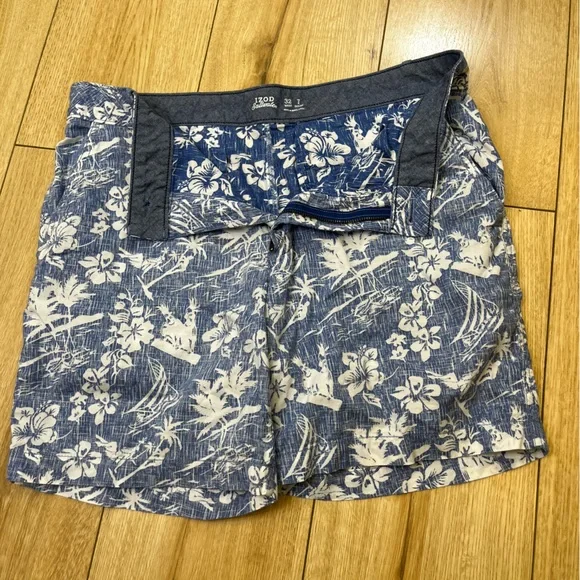 Izod saltwater shorts 7 inseam sales